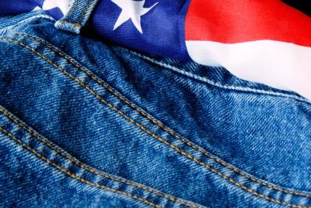 jeans with us flag